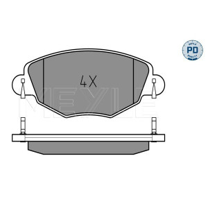 MEYLE 025 232 7918/PD Pastillas de freno delantero para Mondeo X-Type