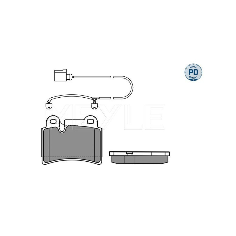 MEYLE 025 240 9717/PD Pastiglie freno posteriore per VW Touareg