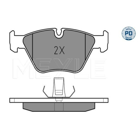 MEYLE 025 216 7720/PD Brzdové platničky predné pre BMW 5