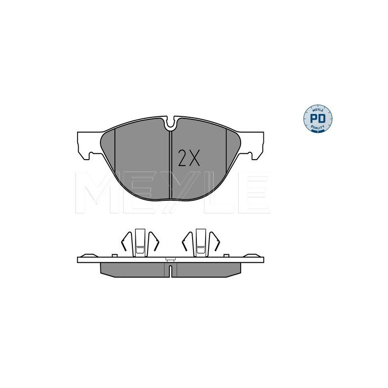 MEYLE 025 241 7219/PD Brzdové platničky predné pre BMW X5 X6
