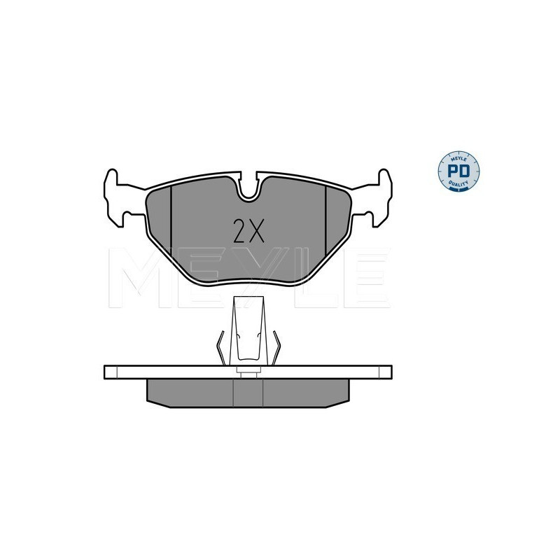 MEYLE 025 216 9117/PD Plaquettes de frein arrière pour BMW 5