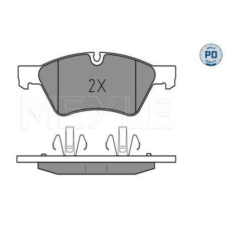 MEYLE 025 239 2221/PD Pastiglie freno anteriore per Mercedes R M GL E