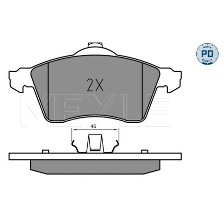 MEYLE 025 218 8319/PD Bremsbeläge Vorne für VW Transporter California