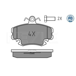 MEYLE 025 214 6318/PD Pastillas de freno delantero para 19 Clio Megane Logan Sandero 309 Thalia