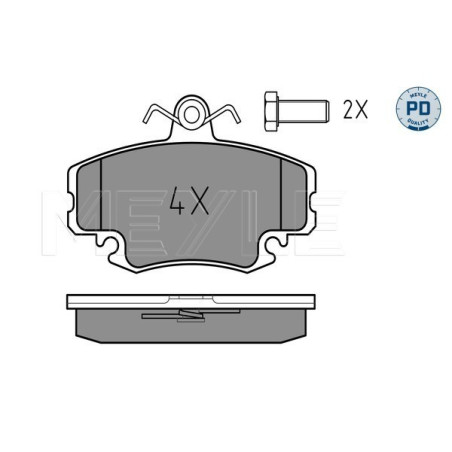 MEYLE 025 214 6318/PD Plaquettes de frein avant pour 19 Clio Megane Logan Sandero 309 Thalia Rapid