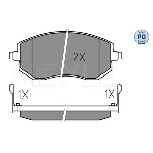 MEYLE 025 238 6517/PD Pastiglie freno anteriore per Legacy Impreza Forester Outback XV Brz GT