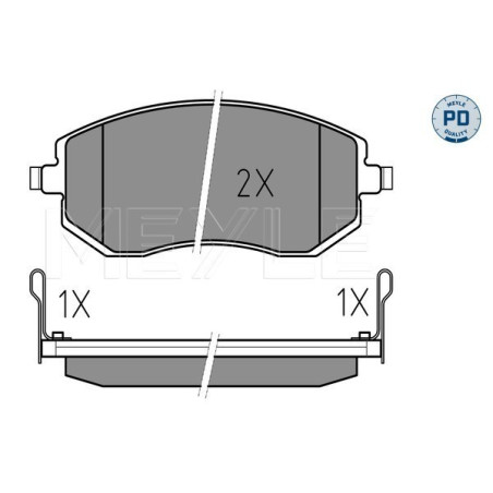 MEYLE 025 238 6517/PD Brake Pads Set Front for Legacy Impreza Forester Outback XV Brz GT