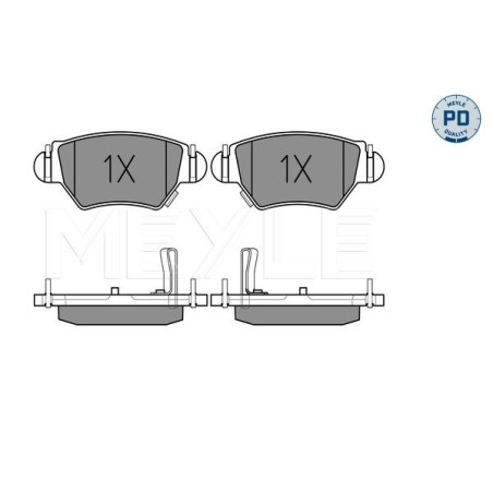 MEYLE 025 232 5817/PD Plaquettes de frein arrière pour Astra Zafira Astravan