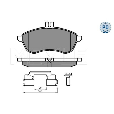 MEYLE 025 243 0620-2/PD Klocki hamulcowe przód dla Mercedes C E