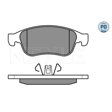 MEYLE 025 249 1418/PD Klocki hamulcowe przód dla Megane Duster Dokker Fluence Clio Scenic Terrano