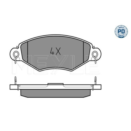 MEYLE 025 219 8018/PD Brake Pads Set Front for Kangoo Kubistar 206 Xsara Thalia
