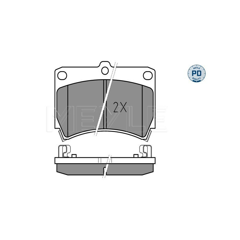 MEYLE 025 216 5415/PD Pastillas de freno delantero para FAMILIA 323 Rio 121 Demio