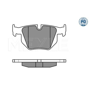 MEYLE 025 212 8217/PD Pastillas de freno trasero para BMW X5 X6