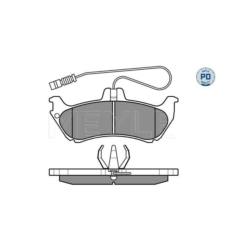 MEYLE 025 231 9017/PD Brzdové platničky zadné pre Mercedes M