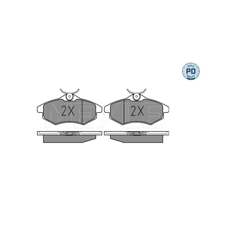 MEYLE 025 234 0719/PD Brzdové platničky predné pre Citroen C3 C2 Enterprise