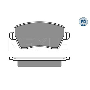MEYLE 025 244 0317/PD Brzdové platničky predné pre Agila Swift Splash