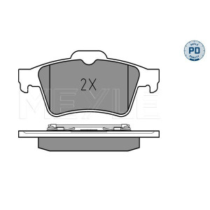 MEYLE 025 234 8216/PD Bremsbeläge Hinten für Laguna Primera Espace Latitude Transit Megane