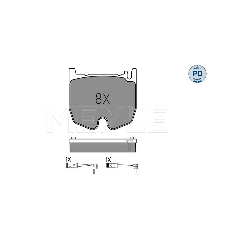 MEYLE 025 235 4117/PD Bremsbeläge Vorne für Mercedes S SL E CLS