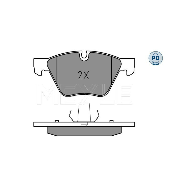 MEYLE 025 237 9420/PD Bremsbeläge Vorne für BMW 5 3 X1