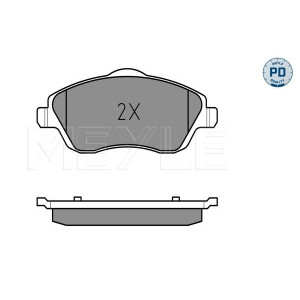 MEYLE 025 232 2517/PD Brzdové platničky predné pre Combo Corsa Corsavan Tigra Meriva