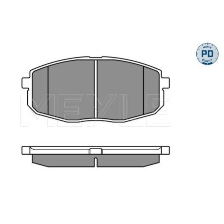 MEYLE 025 239 6617/PD Plaquettes de frein avant pour Cee'D i30 Carens Creta Kona