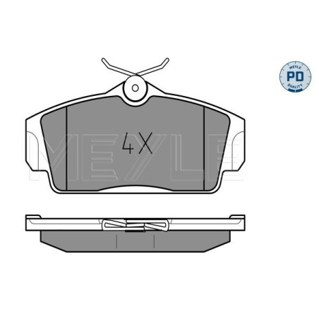 MEYLE 025 234 6316/PD Pastillas de freno delantero para Nissan Primera Almera