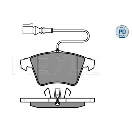 MEYLE 025 237 4719/PD Brake Pads Set Front for VW Touareg