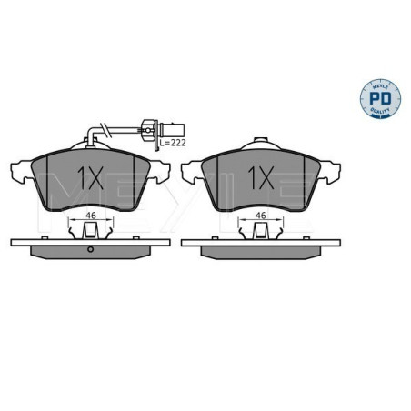 MEYLE 025 218 8519/PD Klocki hamulcowe przód dla VW Transporter California