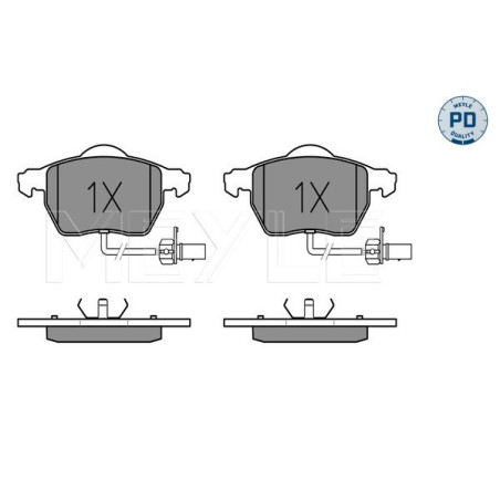 MEYLE 025 230 1820/PD Brake Pads Set Front for A4 A6 Passat Exeo Superb