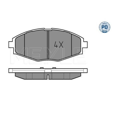 MEYLE 025 232 4117/PD Brake Pads Set Front for Matiz Lanos Spark