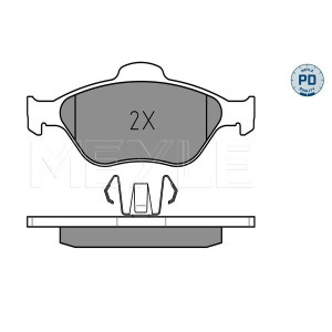 MEYLE 025 236 0418/PD Brzdové platničky predné pre Fiesta 2 Fusion 121 Puma Ka