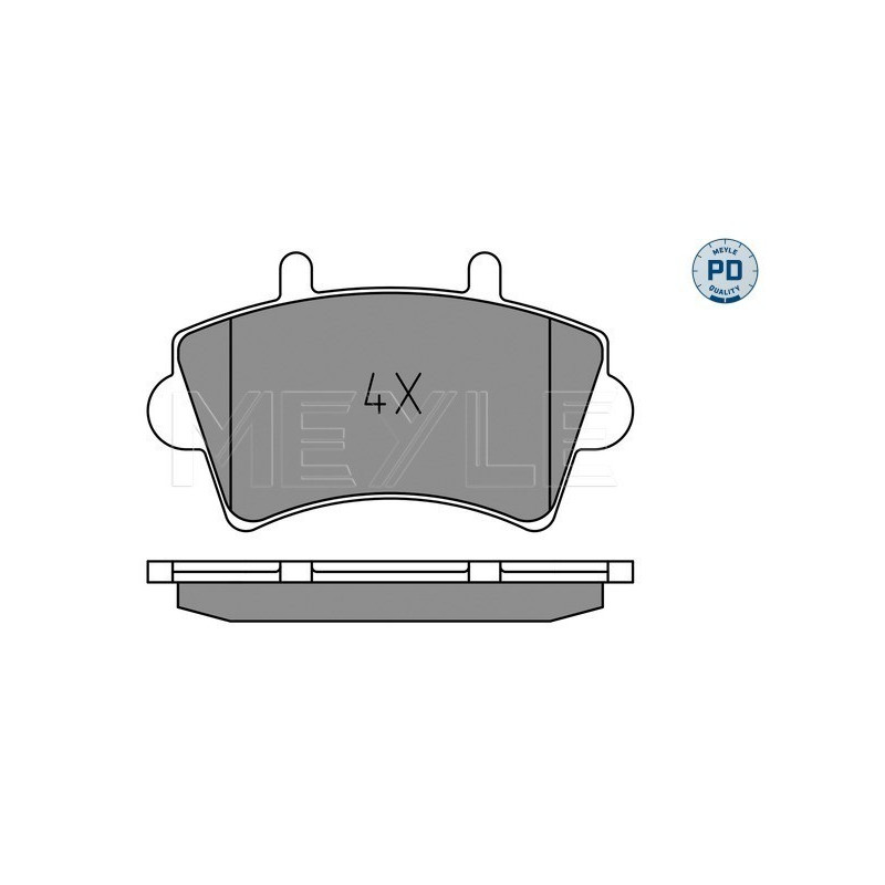 MEYLE 025 236 1318/PD Brzdové platničky predné pre Movano Master Interstar