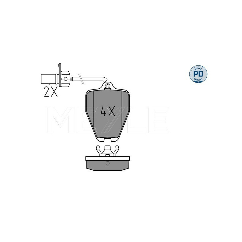 MEYLE 025 214 5418/PD Pastiglie freno anteriore per Audi A6 A4