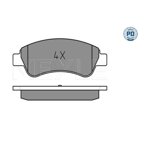 MEYLE 025 235 9919/PD Pastillas de freno delantero para Partner C3 Aircross Picasso Berlingo 208 DS3