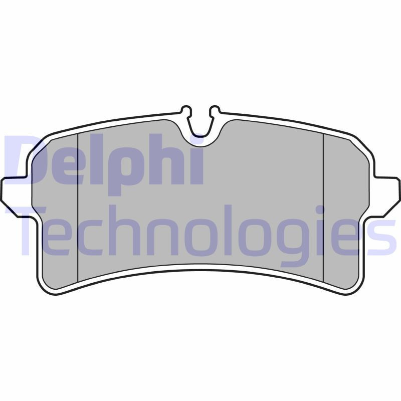 DELPHI LP2706 Brzdové platničky Zadné pre
