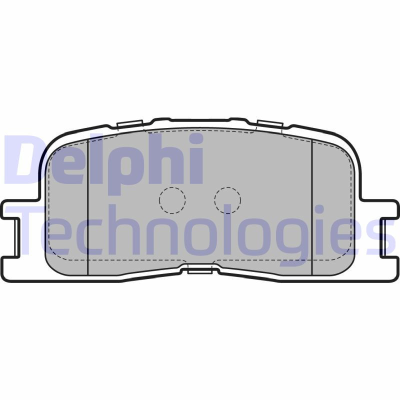 DELPHI LP2703 Pastiglie freno Posteriore per