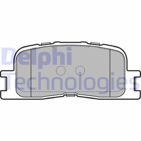 DELPHI LP2703 Pastillas de freno Trasero para