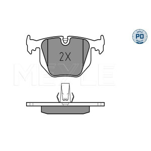 MEYLE 025 214 8717/PD Klocki hamulcowe tył dla BMW X3 3 7 X5 Z4 5 Z8
