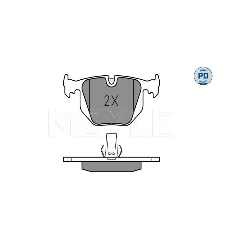 MEYLE 025 214 8717/PD Pastiglie freno posteriore per BMW X3 3 7 X5 Z4 5 Z8