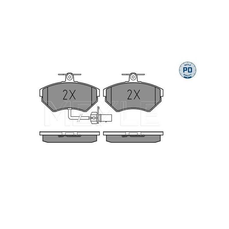 MEYLE 025 219 4519-1/PD Brake Pads Set Front for A4 Passat Exeo