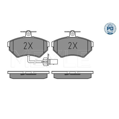 MEYLE 025 219 4519-1/PD Bremsbeläge Vorne für A4 Passat Exeo