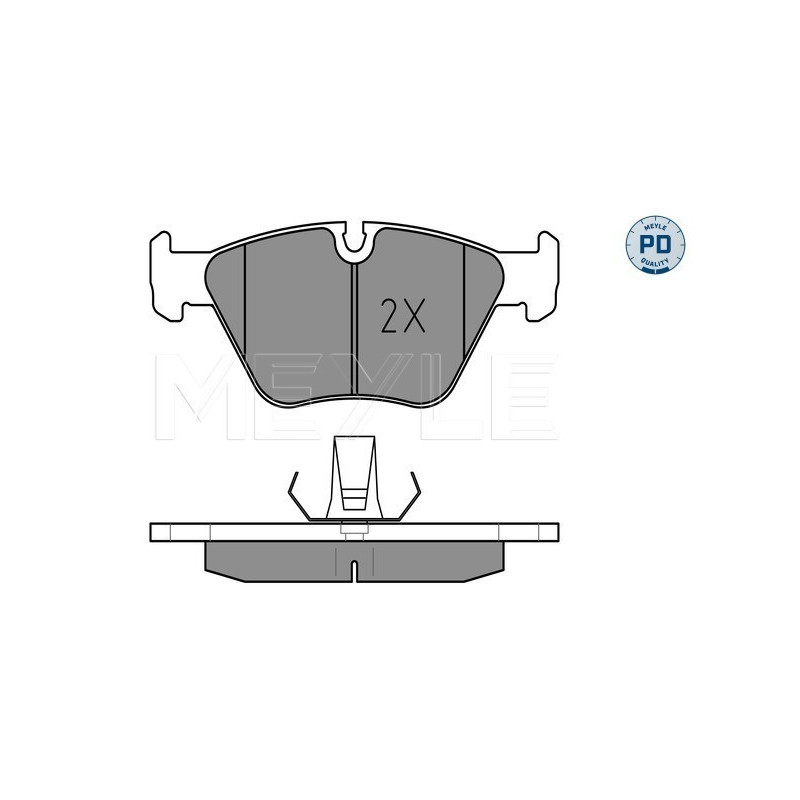 MEYLE 025 219 9020/PD Brake Pads Set Front for BMW 5