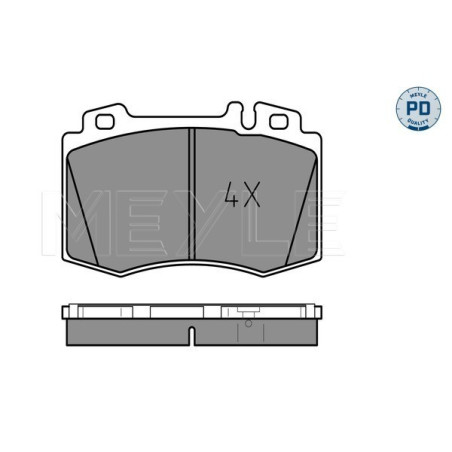 MEYLE 025 232 7117/PD Plaquettes de frein avant pour Mercedes S M SL C
