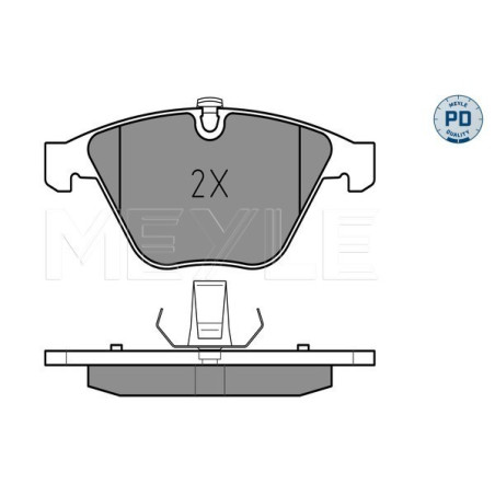 MEYLE 025 233 4720/PD Brzdové platničky predné pre BMW 5 7 6 3 1