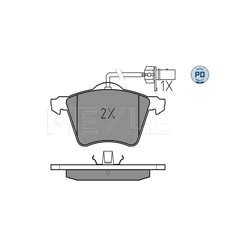 MEYLE 025 234 1819/PD Brake Pads Set Front for Sharan Alhambra Galaxy