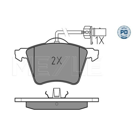 MEYLE 025 234 1819/PD Brzdové platničky predné pre Sharan Alhambra Galaxy