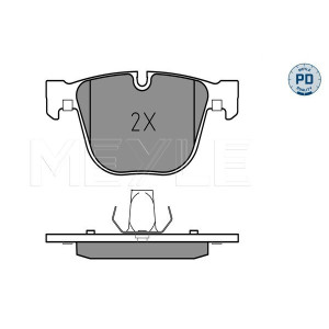 MEYLE 025 237 3116/PD Brake Pads Set Rear for BMW 7 5