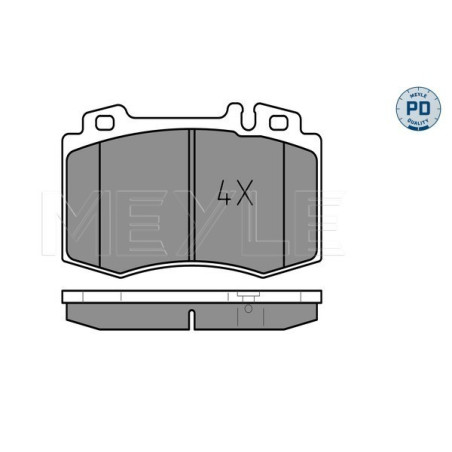 MEYLE 025 237 4517/PD Brake Pads Set Front for Mercedes E C CLK CLS S SL SLK