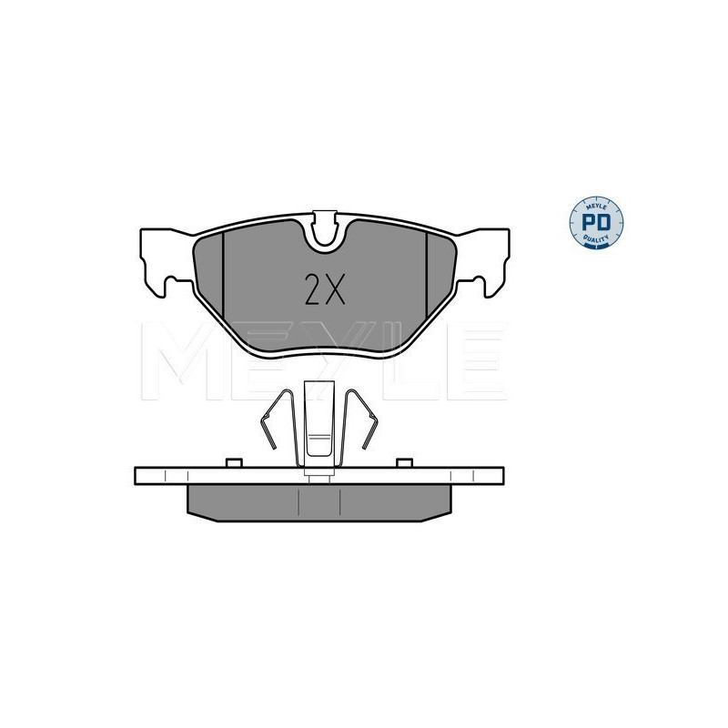 MEYLE 025 239 2617/PD Brake Pads Set Rear for BMW 3 1 X1