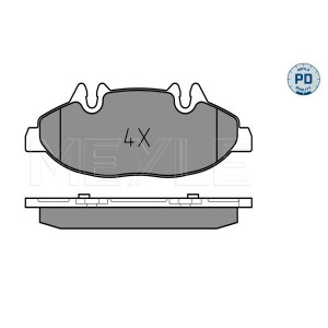 MEYLE 025 240 0720/PD Brake Pad Set Front for